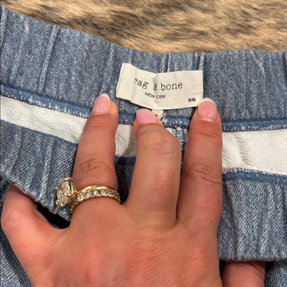 Miramar rag & bone cotton terry sweatpant Jean Shorts - Picture 4 of 9